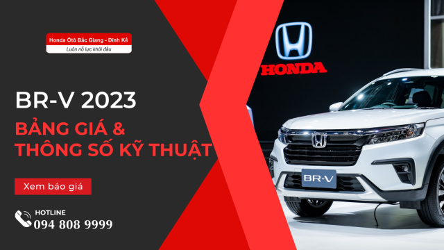 Honda BR-V 2023: Giá xe lăn bánh & đánh giá thông số kỹ thuật (8/2023)