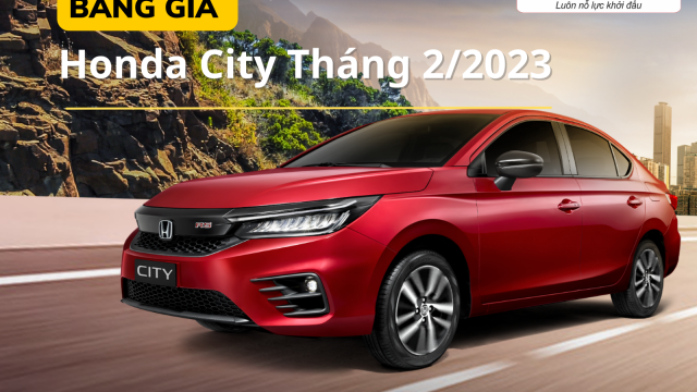 Honda City lăn bánh cùng khuyến mại tháng 02/2023
