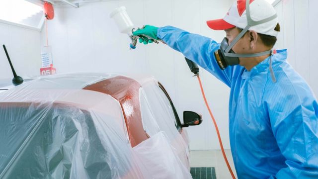 Quy trình sơn xe đạt chuẩn tại Honda Ôtô Bắc Giang