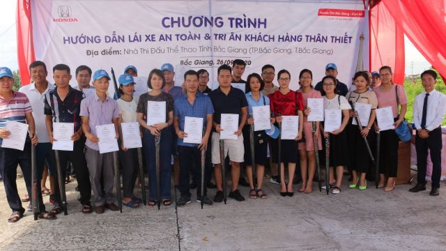 Honda Ôtô Bắc Giang - Dĩnh Kế Tổ Chức Hướng Dẫn Kỹ Năng Lái Xe An Toàn Tại TP.Bắc Giang