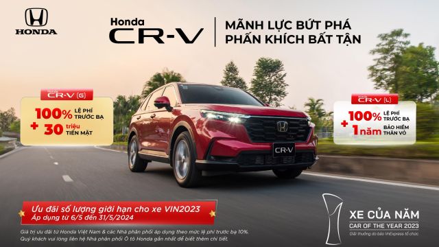 CHƯƠNG TRÌNH KHUYẾN MẠI THÁNG 5.2024 | Honda Ô tô Bắc Giang