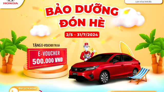 BẢO DƯỠNG XE - ĐÓN HÈ CHẤT | Khuyến mại dịch vụ Honda Ô tô Bắc Giang