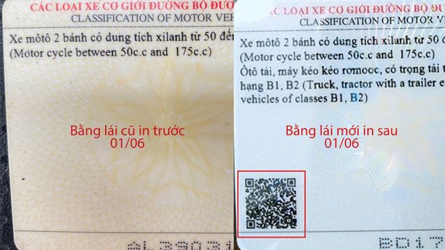 Bằng lái xe mới có mã QR, xác minh thật giả trong tích tắc