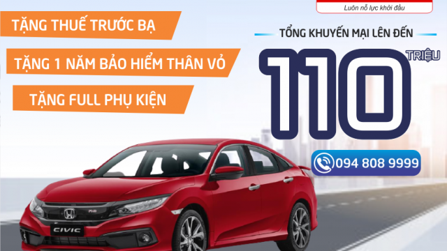 CƠ HỘI VÀNG SỞ HỮU CIVIC THỂ THAO, CÁ TÍNH