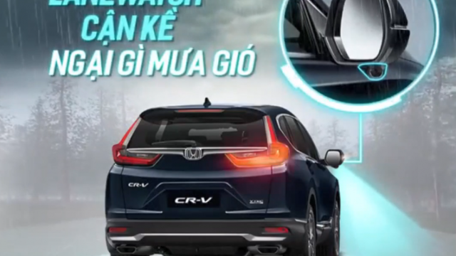 Honda CR-V | Lanewatch hỗ trợ, ngại gì mưa gió