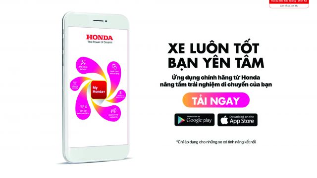 Ứng dụng My Honda+ sẵn sàng phục vụ người dùng Việt 