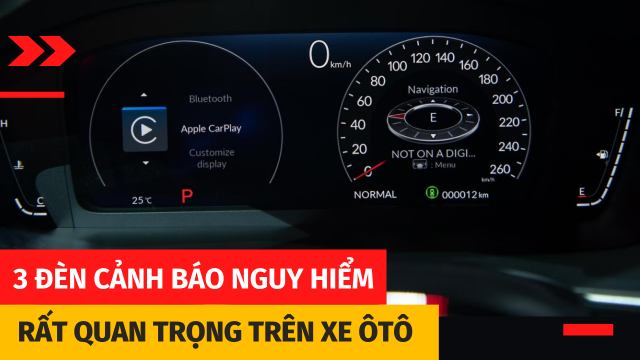 3 ĐÈN CẢNH BÁO TRÊN ĐỒNG HỒ TÁP LÔ NGUY HIỂM TRÊN ÔTÔ BẠN CẦN CHÚ Ý