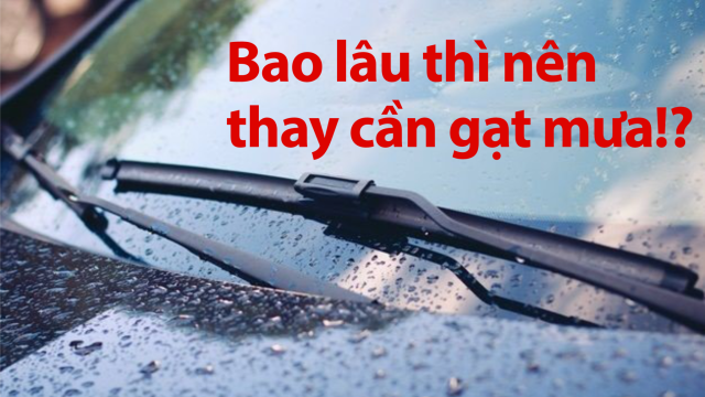 BAO LÂU THÌ NÊN THAY CẦN GẠT MƯA Ô TÔ