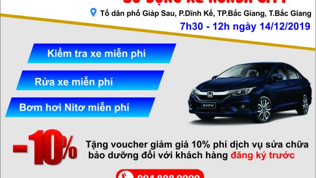 Tham gia ngay ngày hội tri ân khách hàng sử dụng xe Honda City 