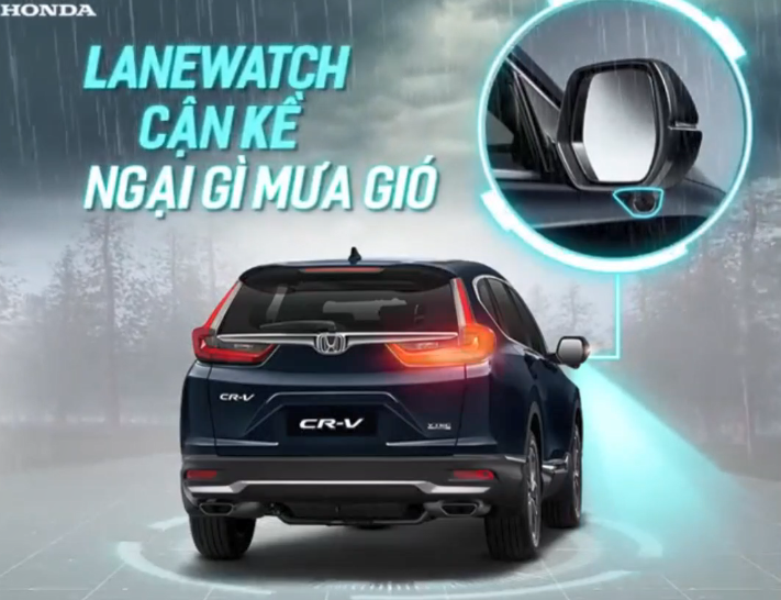 Honda CR-V | Lanewatch hỗ trợ, ngại gì mưa gió