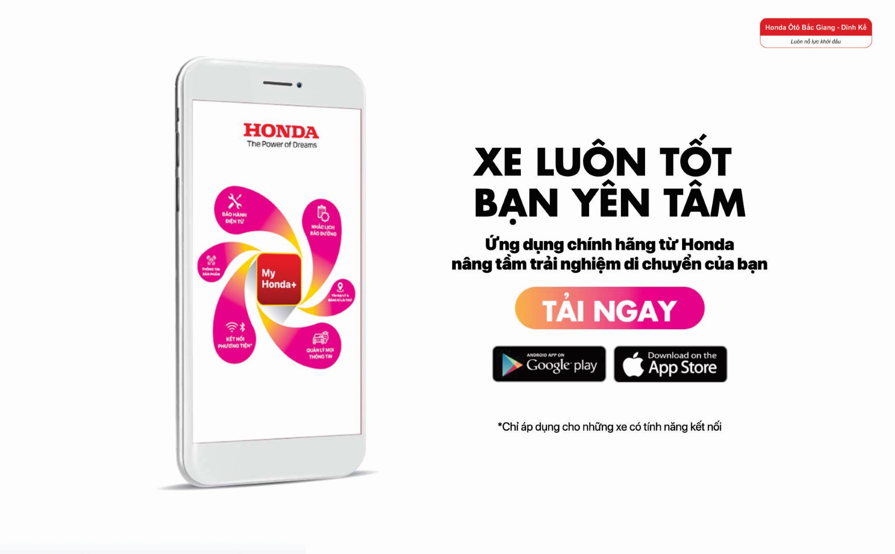Ứng dụng My Honda+ sẵn sàng phục vụ người dùng Việt 